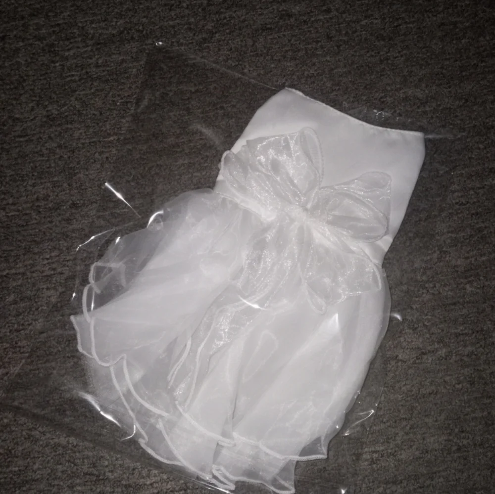 New dog wedding dress with tulle